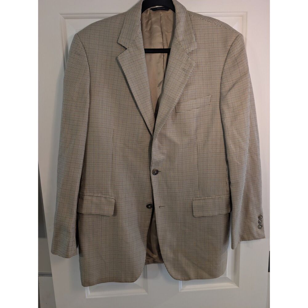 Brooks Brothers Silk Wool Houndstooth Sport Coat Made in Italy 39R